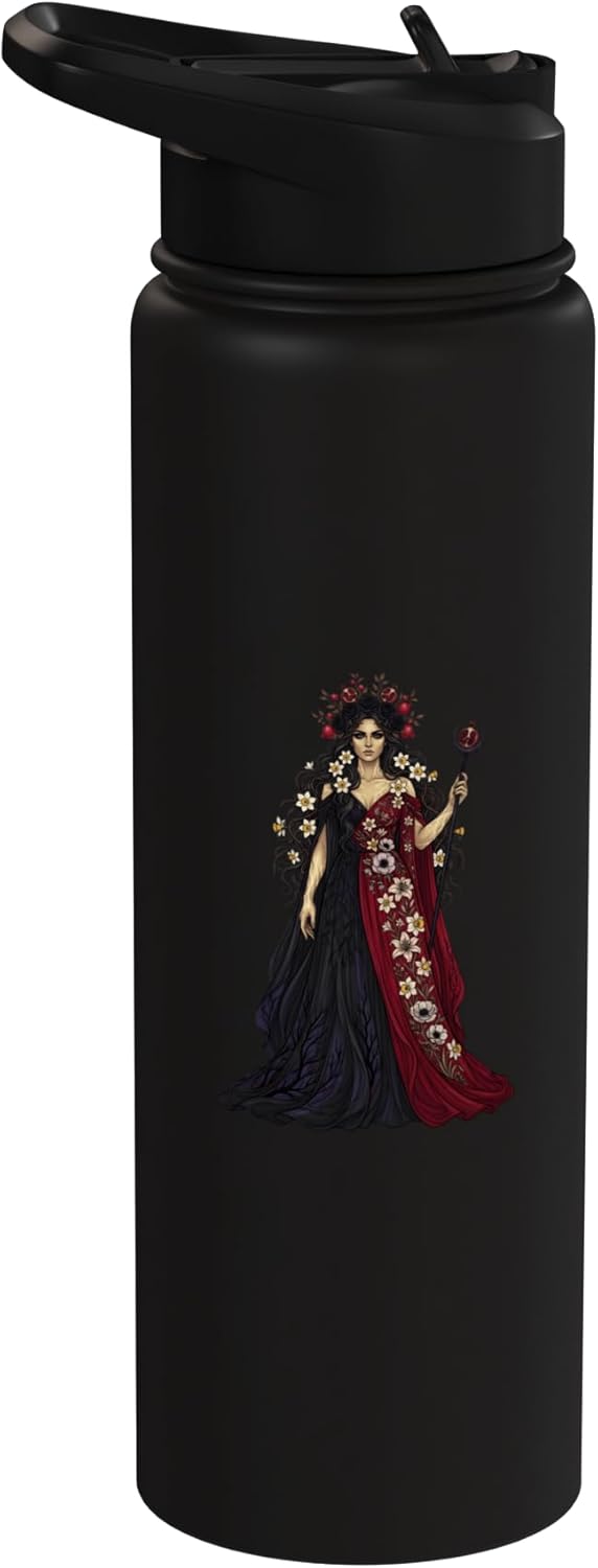 Botella de agua aislada de acero inoxidable Persephone diosa mitología
