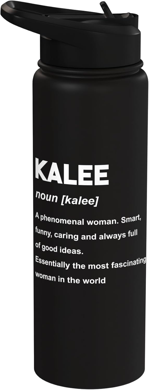 Botella de agua acero inoxidable Kalee Name aislada