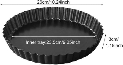 Molde tartas parte extraíble antiadherente 10pulg