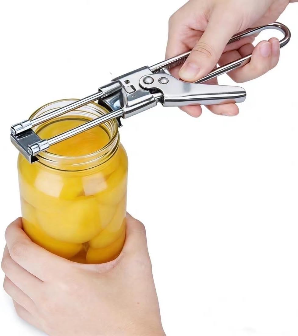 Abrebotellas acero inox ajustable para manos débiles