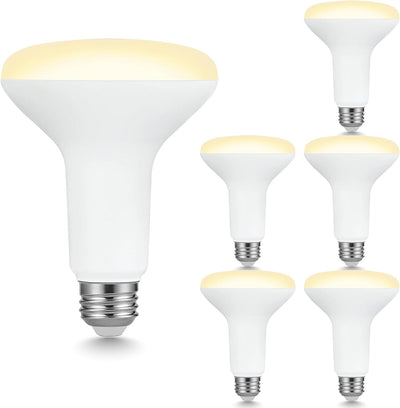 Pack 6 Bombillas LED BR30 7.5W 2700K Blanco Suave Regulable CRI80