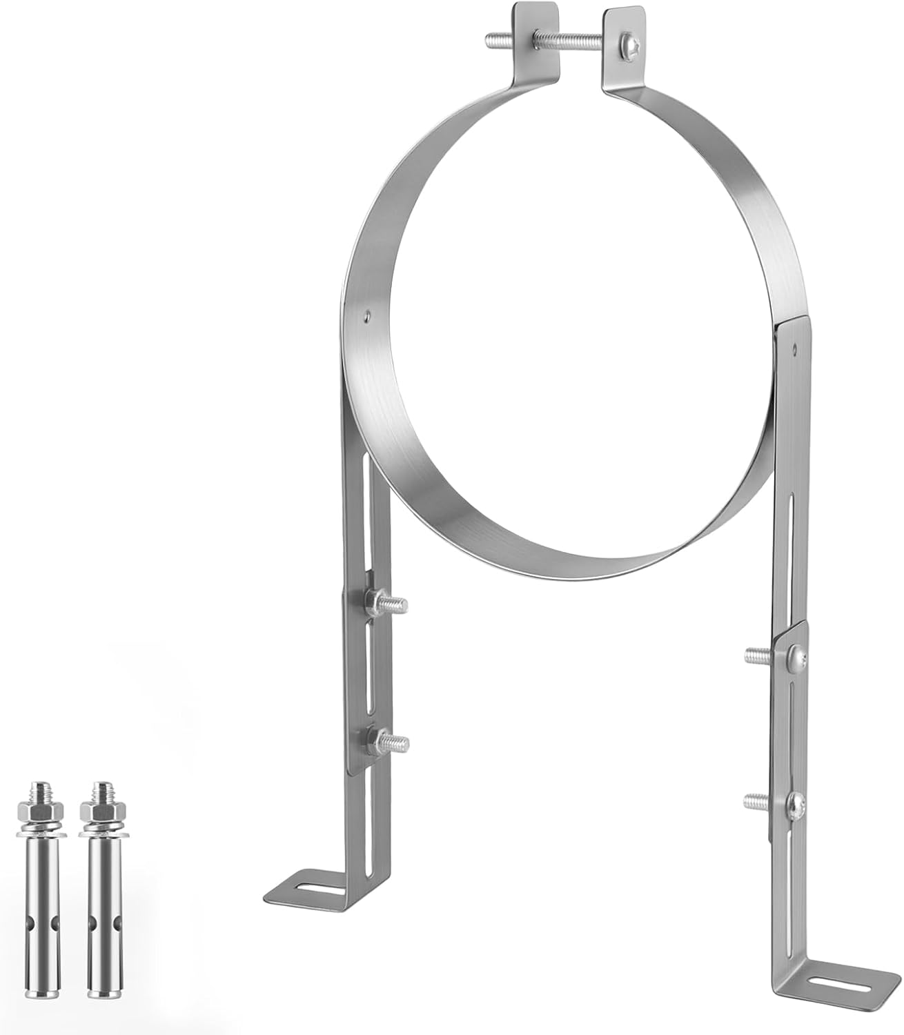 Soporte tubo chimenea 6pulg acero inox 304 ajustable