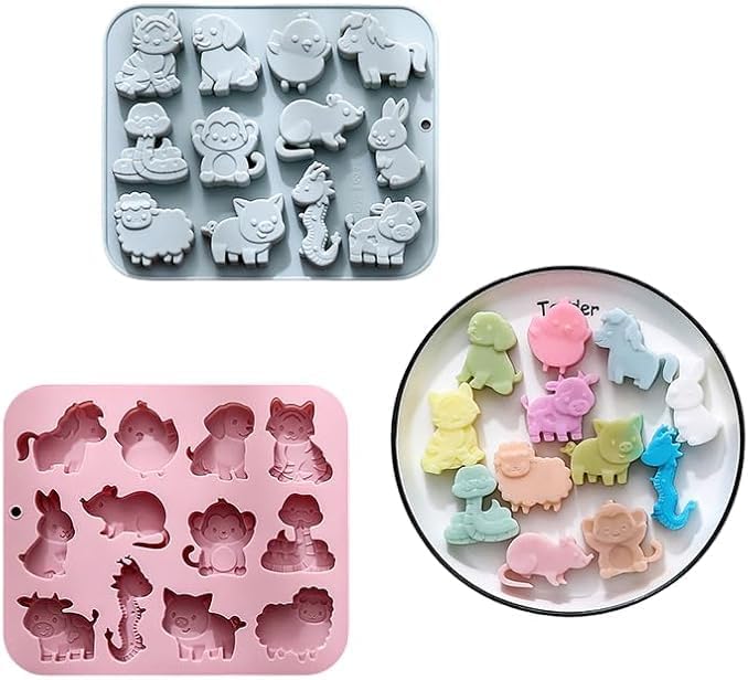 Moldes de silicona de animales y zodiaco para fondant