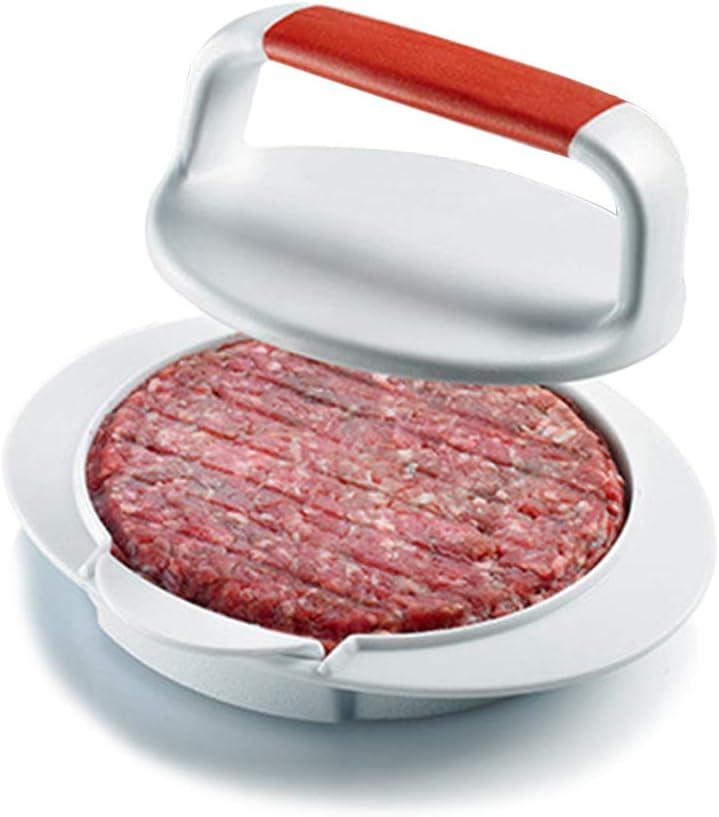 Prensa antiadherente para hamburguesas ternera redondas