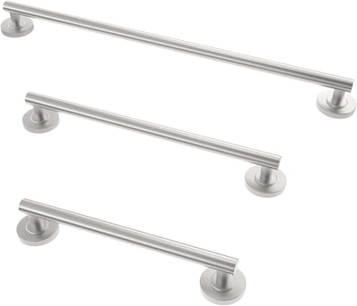 Set 3 Barras Agarre Ducha Acero Inox 18-36pulg