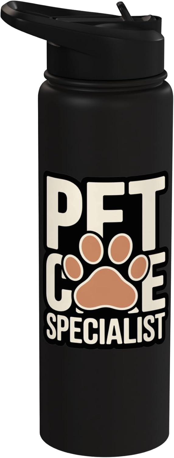 Bota de agua aislada acero inoxidable para cuidado de mascotas