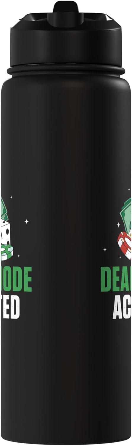 Botella de agua aislada acero inoxidable para dealer de casino