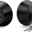 Cerrojo Doble Cilindro Negro Mate Para Puerta Interior Y Exterior