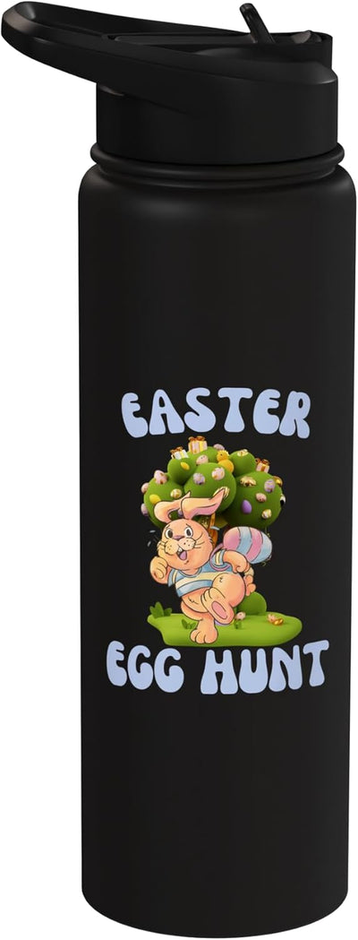 Botella de agua acero inoxidable diseño Pascua para niños