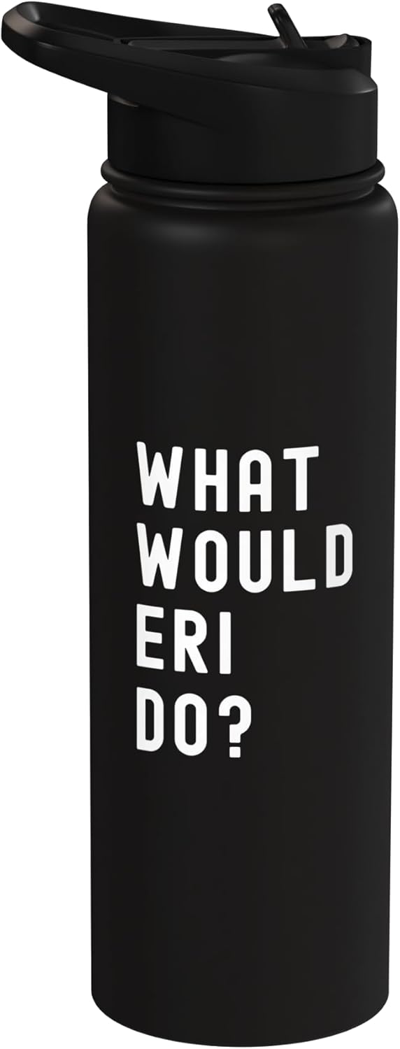 Bottella de agua aislada de acero inoxidable What Would Eri Do