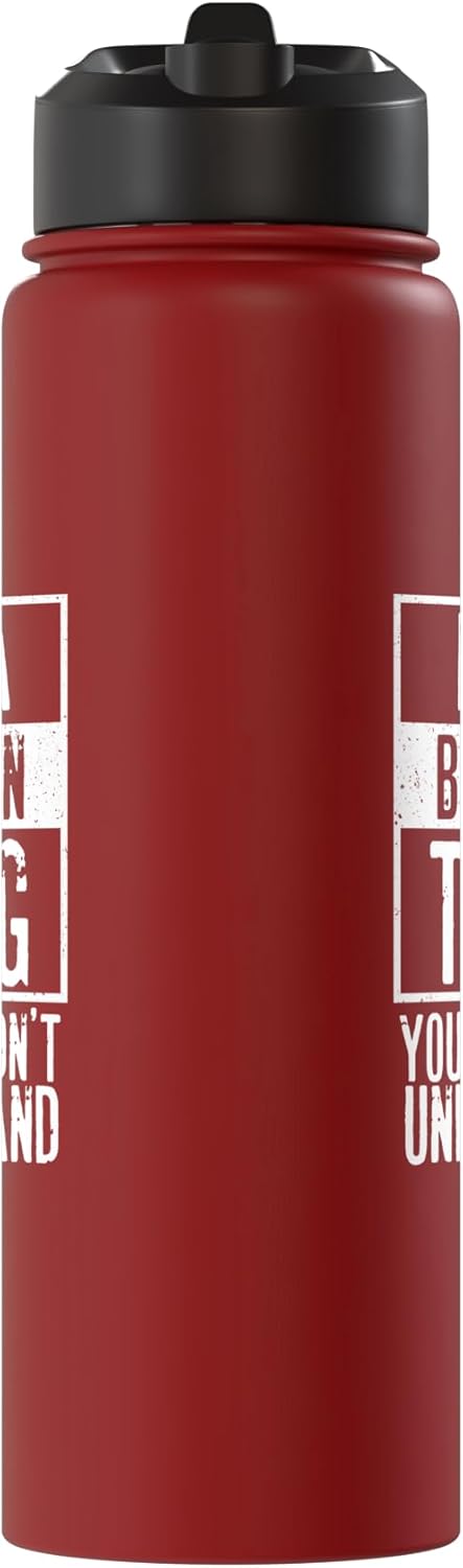 Botella de agua acero inoxidable aislada sin BPA