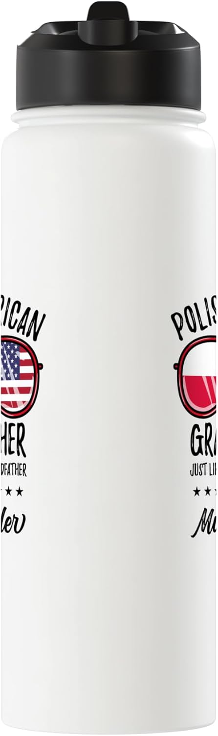 Botella agua acero inox aislada herencia polaca