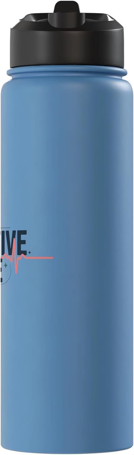 Botella agua acero inox aislada para enfermeras