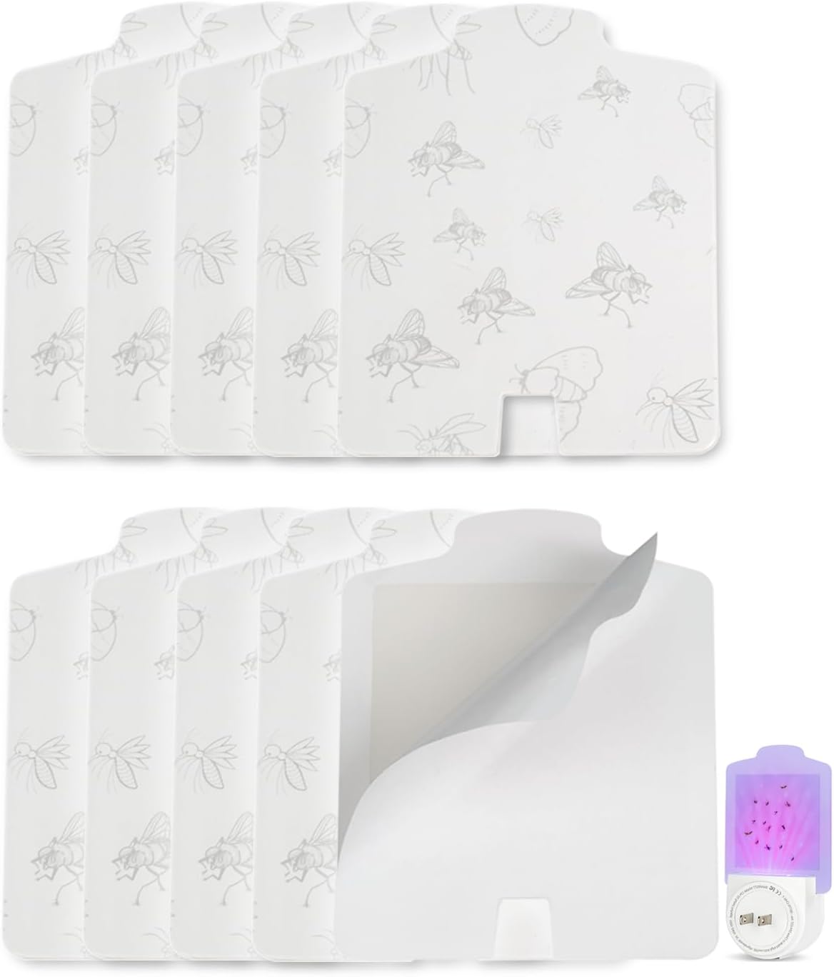 Tablas pegamento repuesto trampa mosquitos interiores pack 10