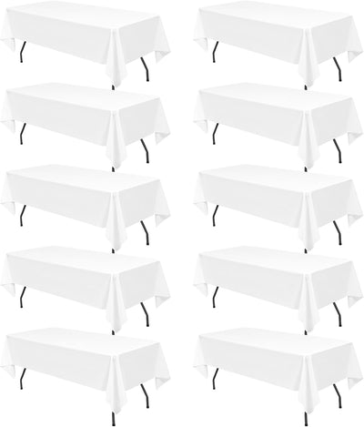 Servilletas de mesa blancas 20 piezas 60x102 pulg y 120 pulg redondas para eventos