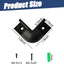 8 Pzas Tira LED forma V conector negro kit montaje