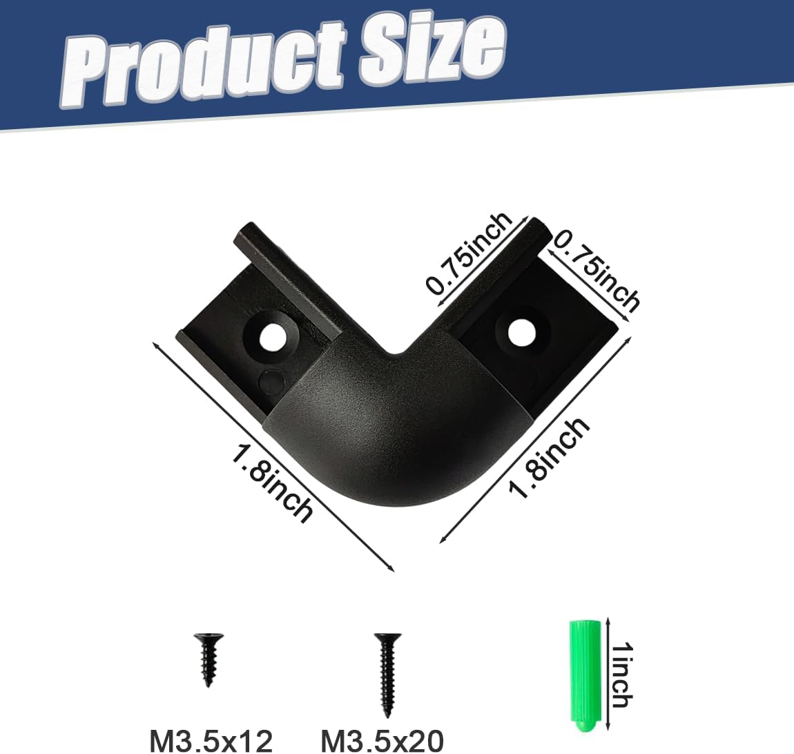 8 Pzas Tira LED forma V conector negro kit montaje