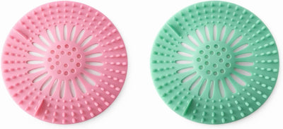 Recogedor pelo silicona drenaje ducha ajuste universal rosa