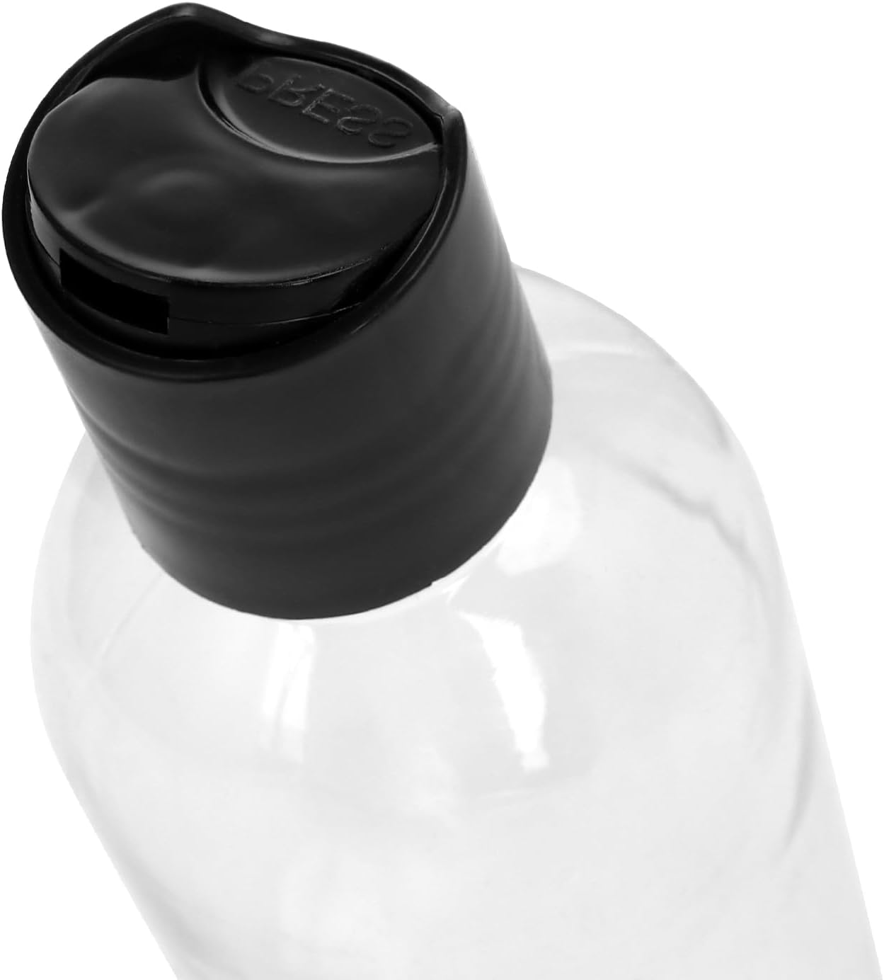 Botellas plástico tapa disco negro para champú