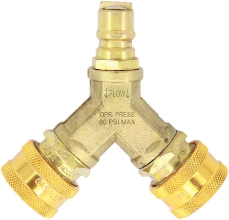 Divisor 3/8 Y gas certificado CSA propano natural