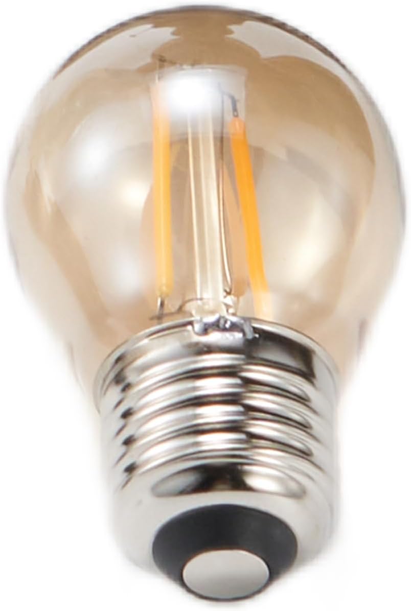Bombilla LED vidrio ámbar E26 5V regulable paquete