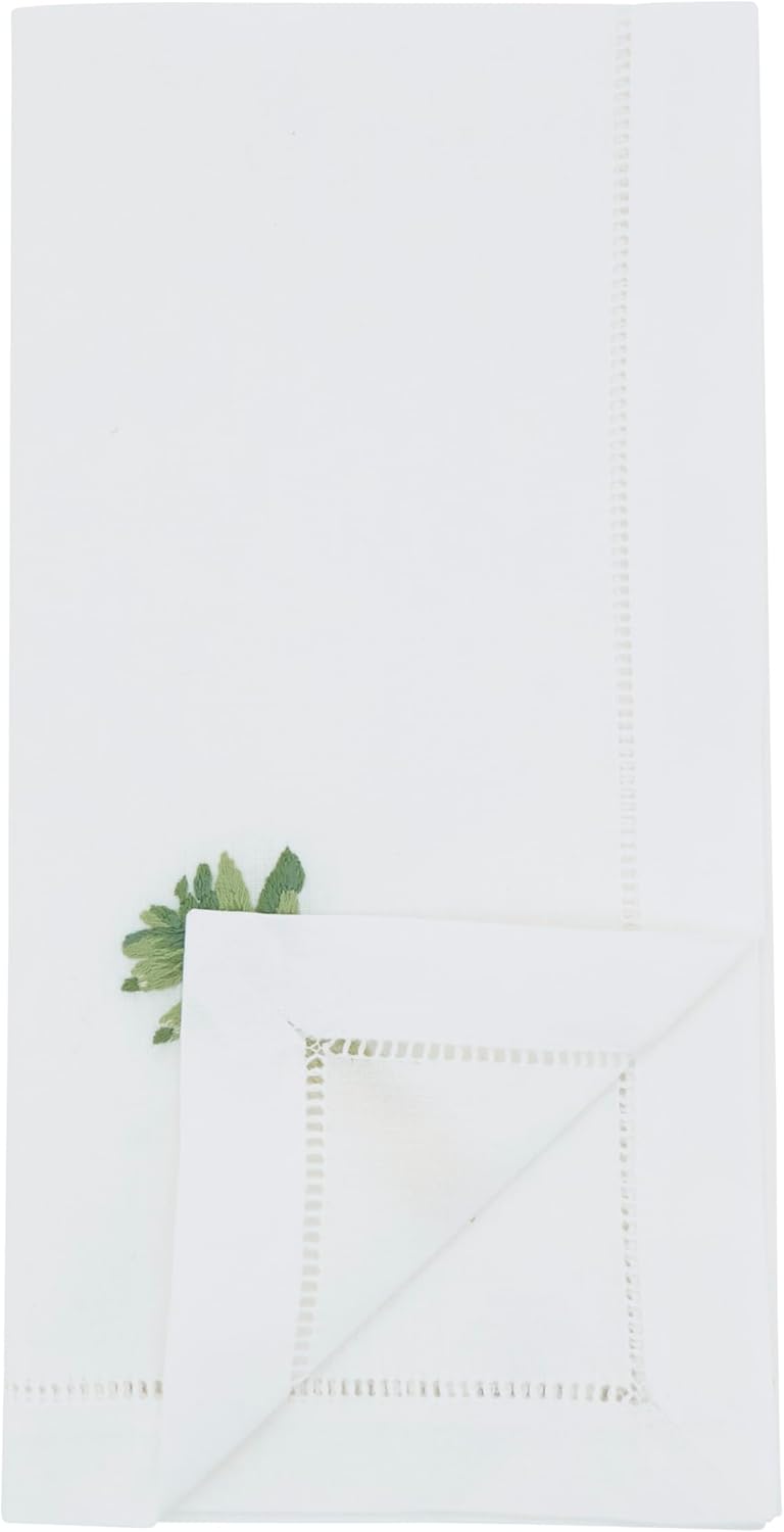 Set 6 Servilletas Algodón Bordado 20x20pulg