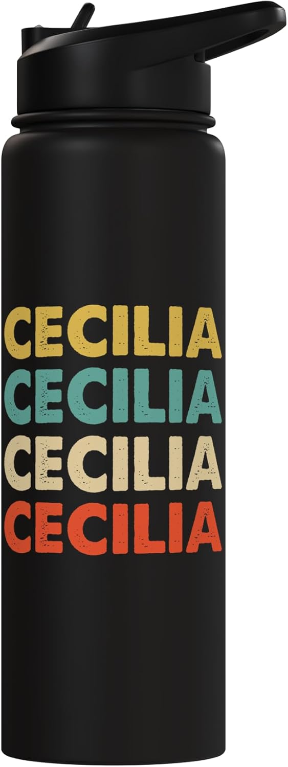 Botella agua acero inox aislada Cecilia