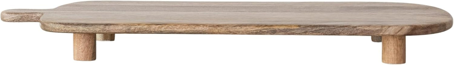 Tabla servir queso patas madera mango asa natural