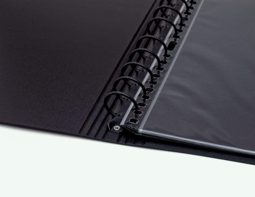 Carpeta multianillo 11x14pulg color negro