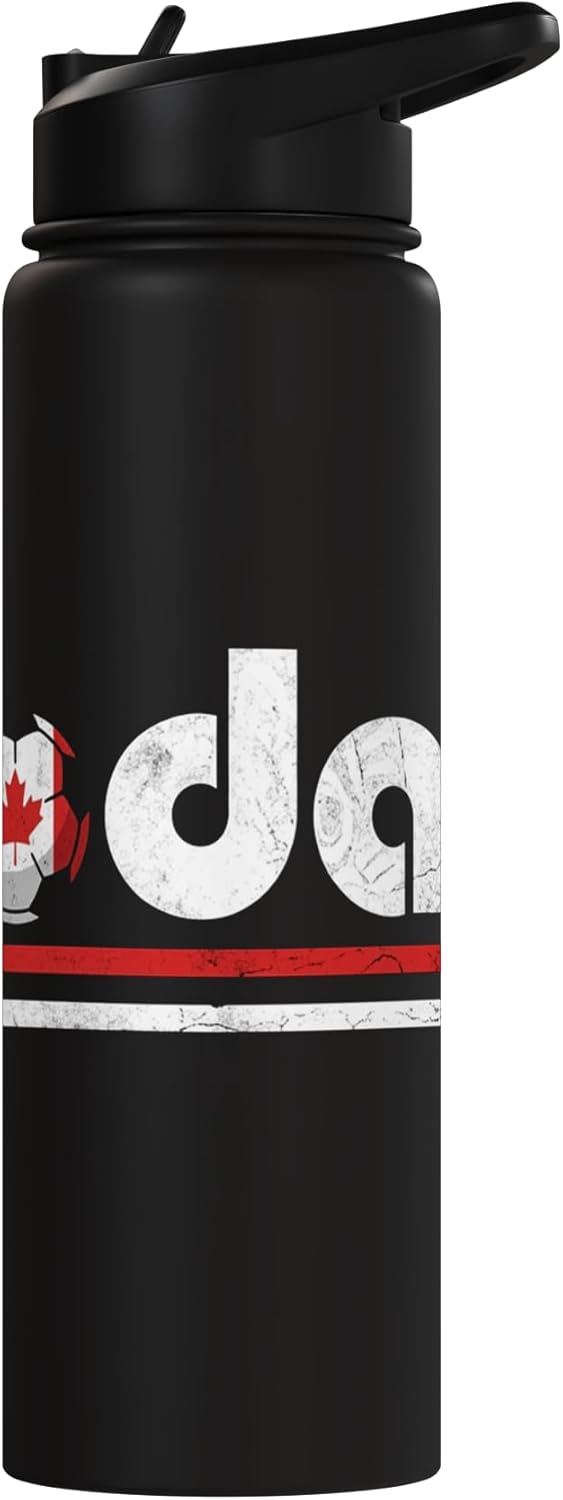 Vaso térmico acero inox bandera Canadá retro