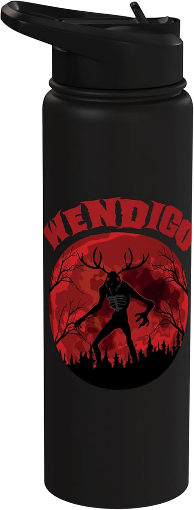 Botella agua acero inox aislada Wendigo Monstruo Criptido