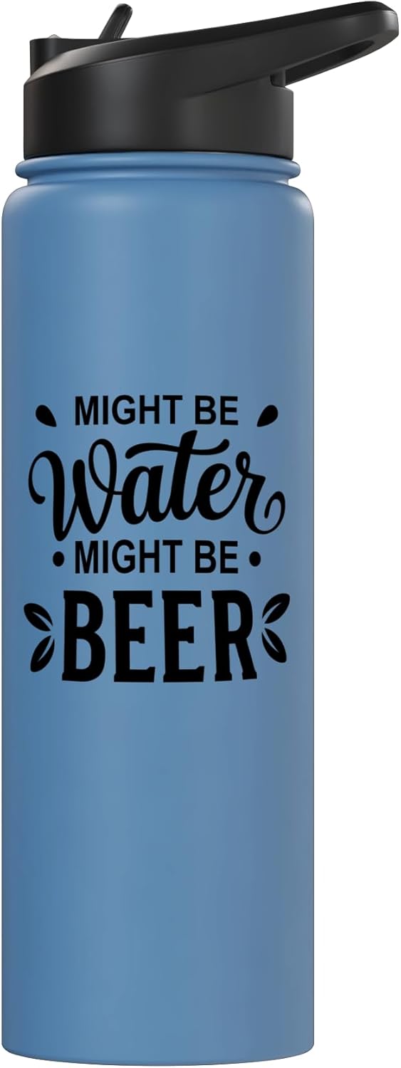 Botella de agua acero inoxidable para amantes del cerveza