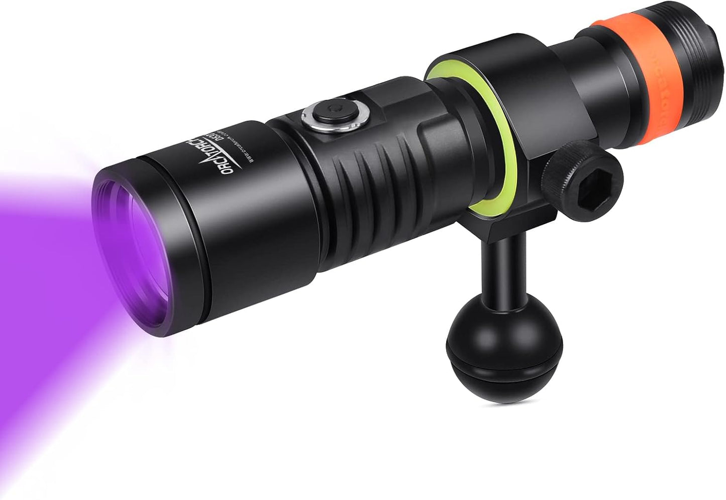 Luz fluorescente buceo 395nm 2 modos haz ancho 120°