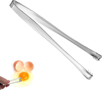 3 herramientas acero inox para eliminar huevos chalaza plateado
