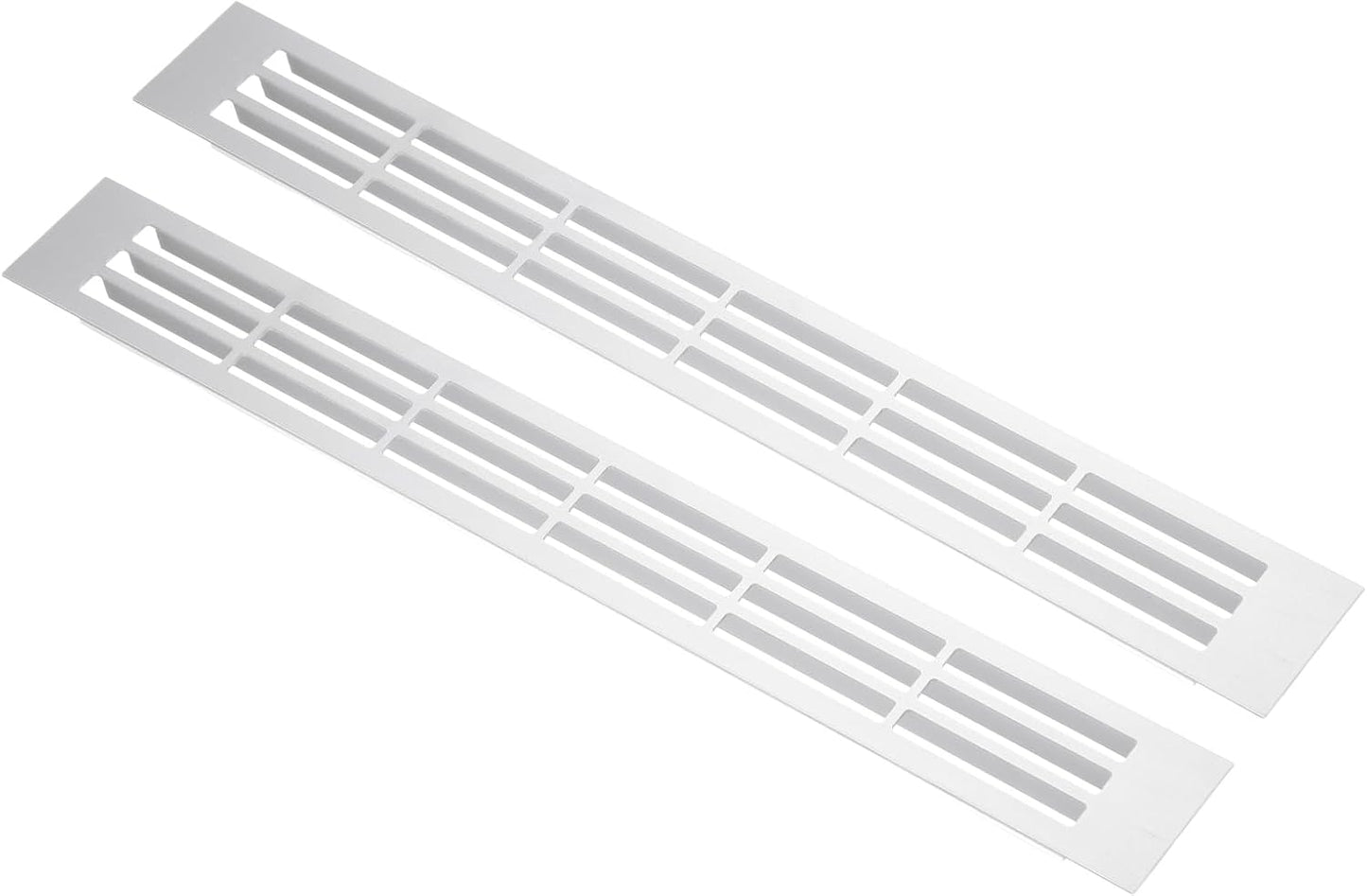 2 Cubiertas Ventilación Puerta Rejilla Aluminio 11.8x1.4pulg