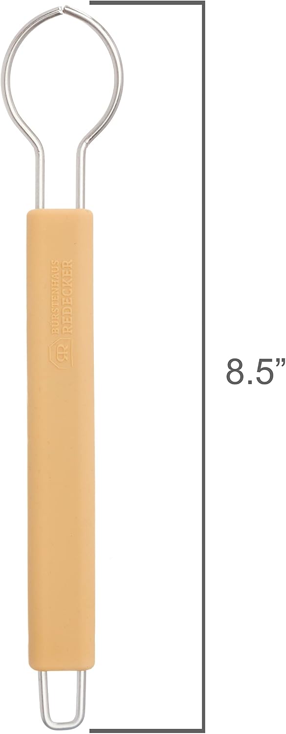 Mango cepillo silicona acero inox 8.5pulg arena