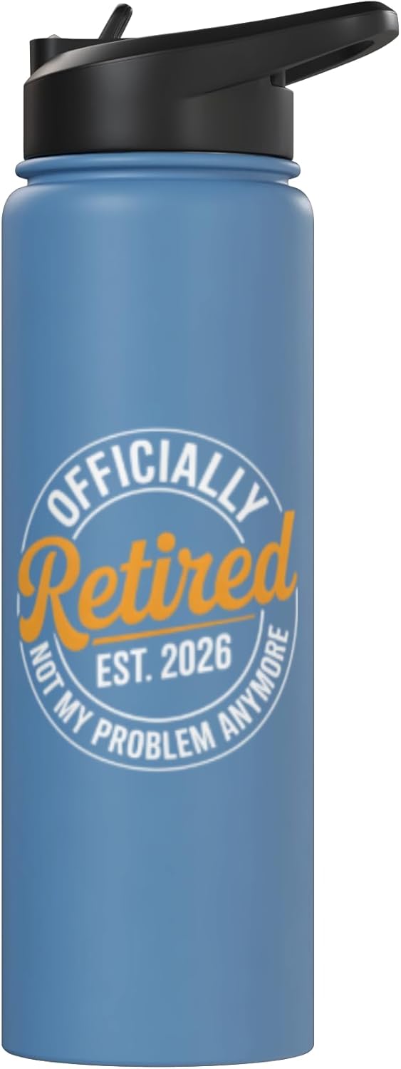 Botella de agua acero inoxidable aislada 2026