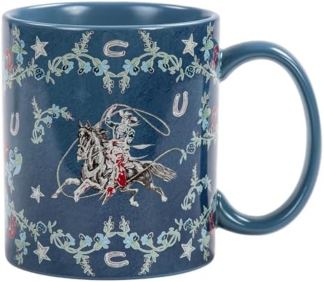 Set 4 Tazas Cerámica 20oz Diseño Oeste con Manilla