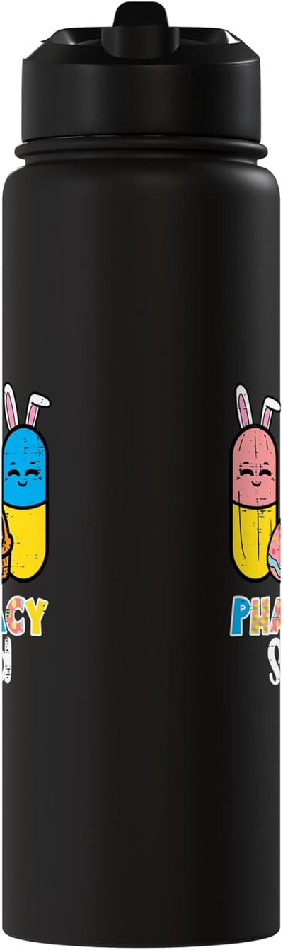 Botella de agua acero inoxidable aislada para hombres y mujeres Easter Pharmacy Squad