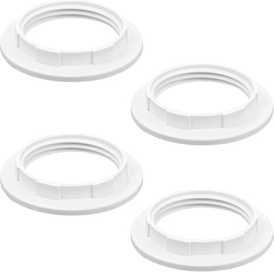 4 Anillos Soporte Lámpara E26/E27 Blanca Repuesto
