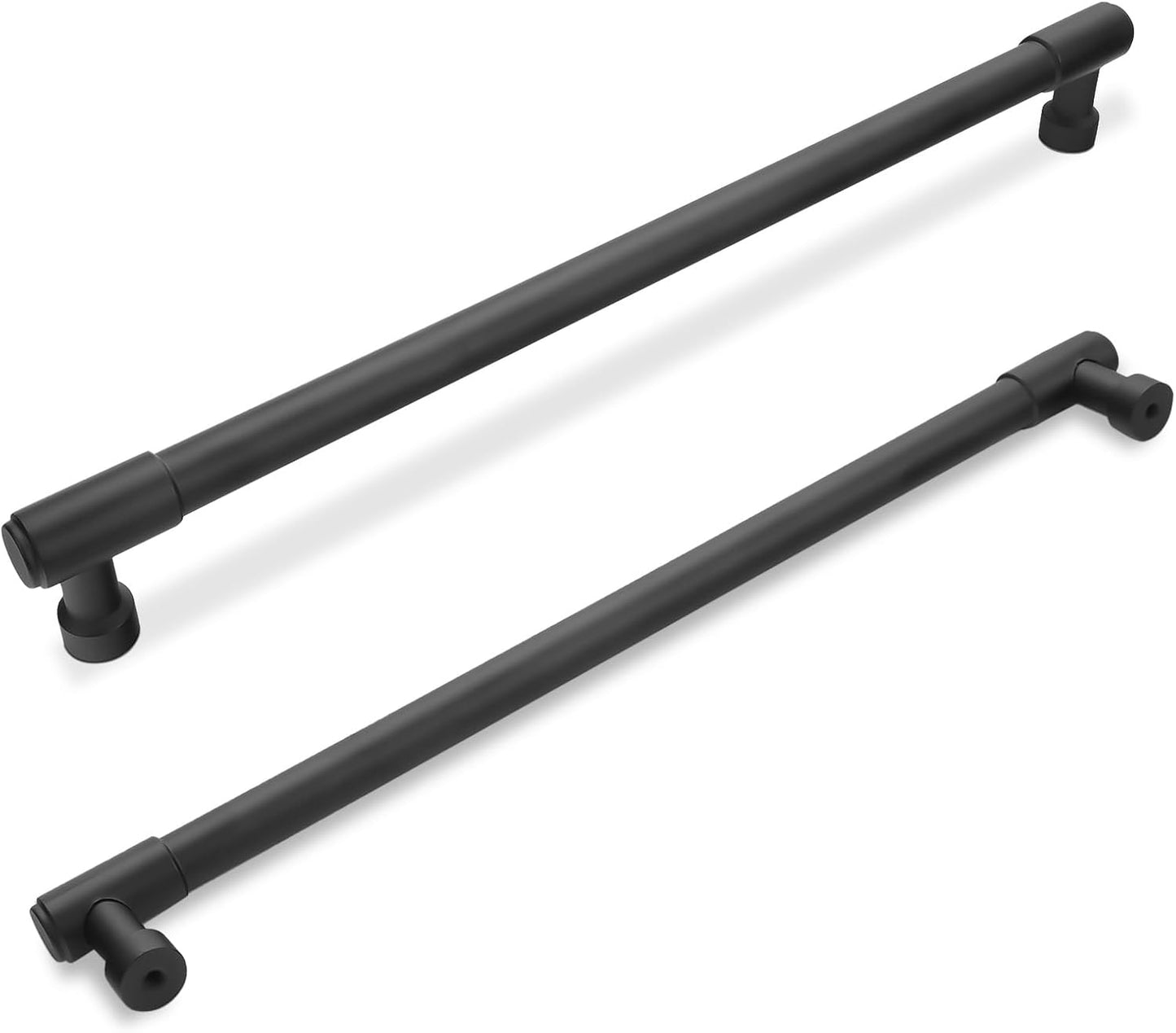 Set 2 Manijas Cajón 10pulg Negro Mate