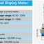 Medidor corriente voltaje CA 2en1 pantalla LED azul