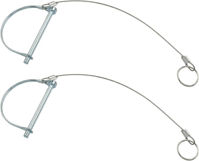 Pack 2 Pasadores Bloqueo Acoplador Anillo Antipérdida 1/4x3.2 pulg
