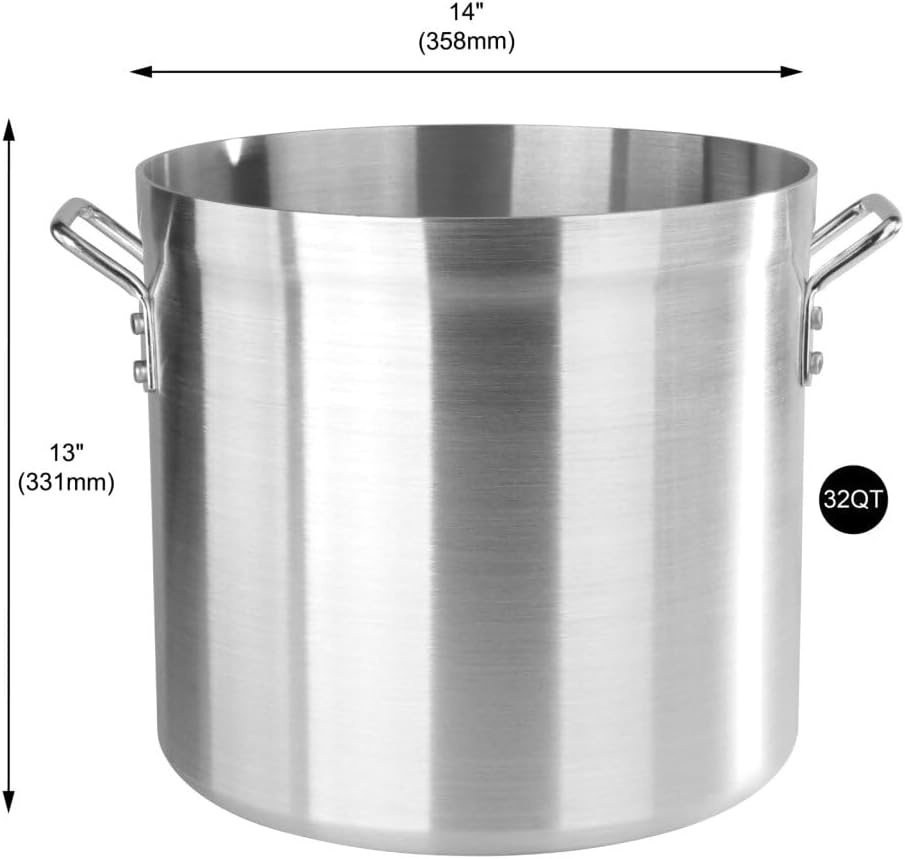 Olla Aluminio 32qt Sin Cubierta