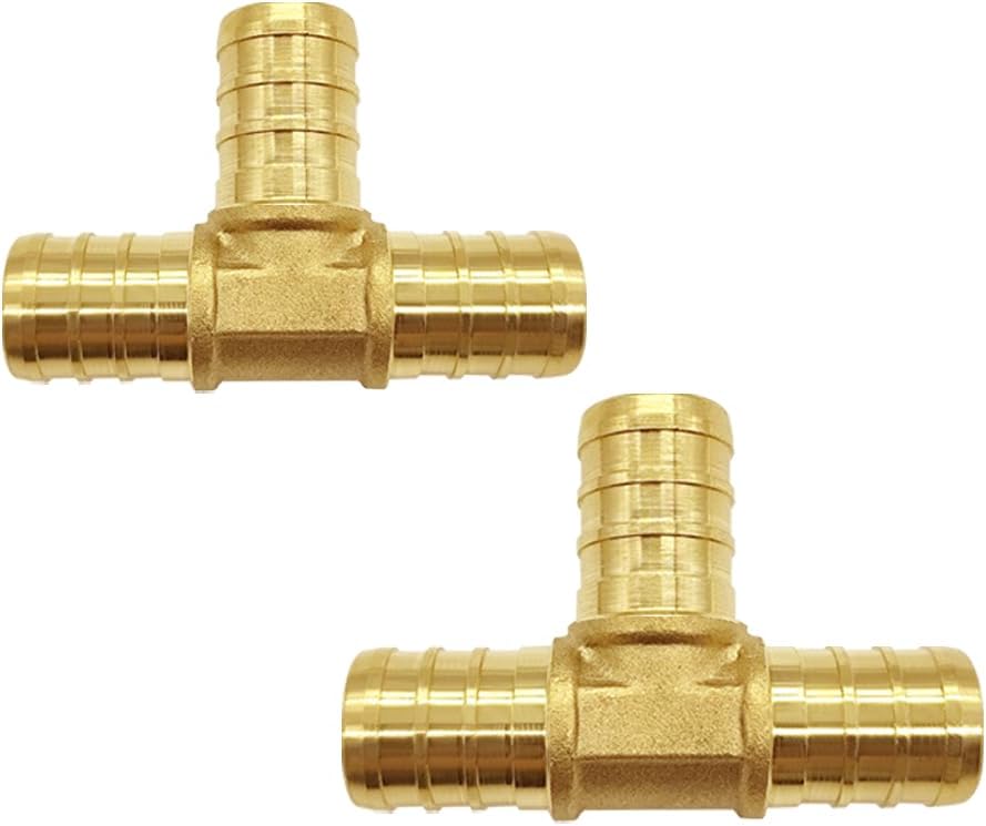 Pack 2 Accesorios T PEX 1/2" Latón