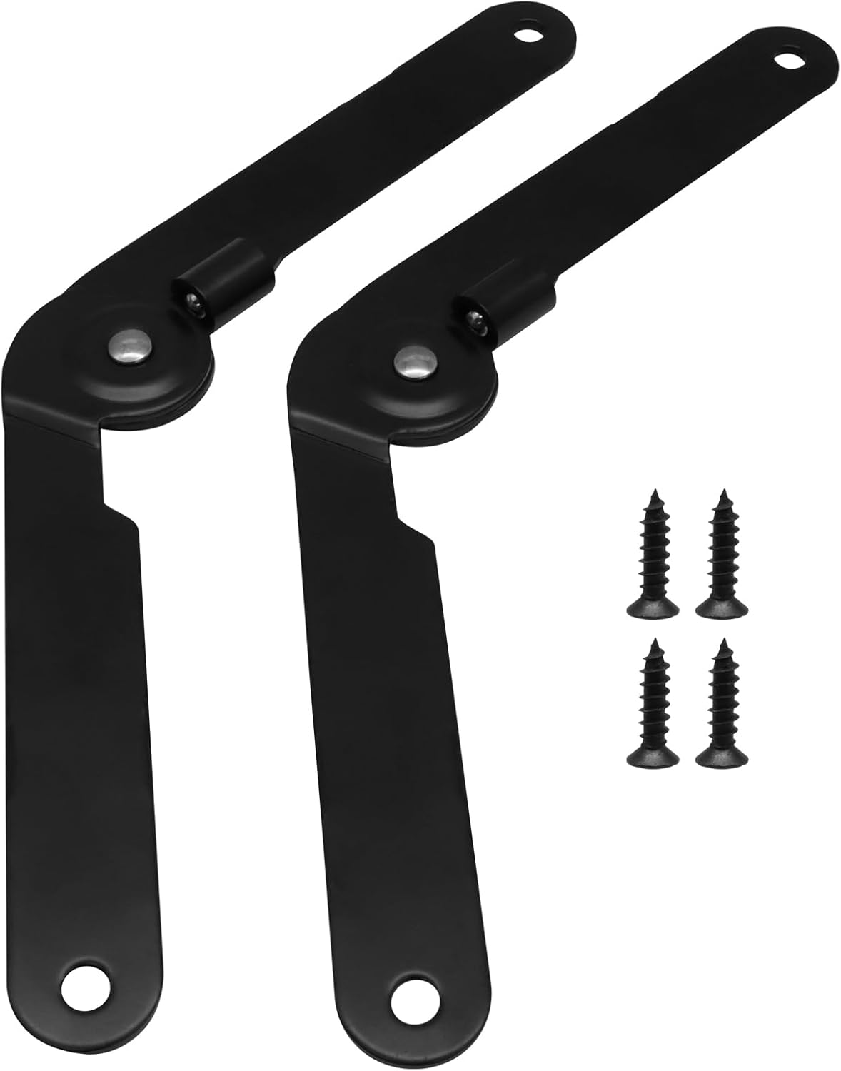 2 Bisagras Giratorias 9pulg Negras para Muebles y Puertas