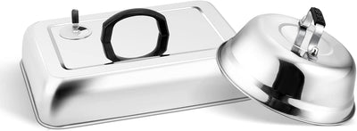 Cúpula fusión plancha 13pulg rectangular ventilación ajustable inox
