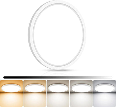 Lámpara techo LED empotrado 7pulg regulable 5 colores 15W