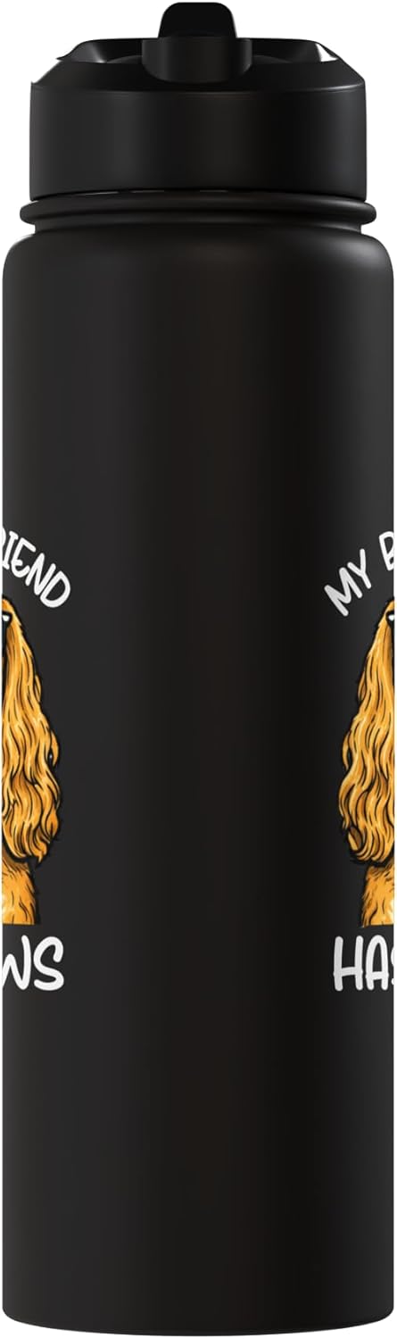 Botella de agua acero inoxidable con diseño de Cocker Spaniel