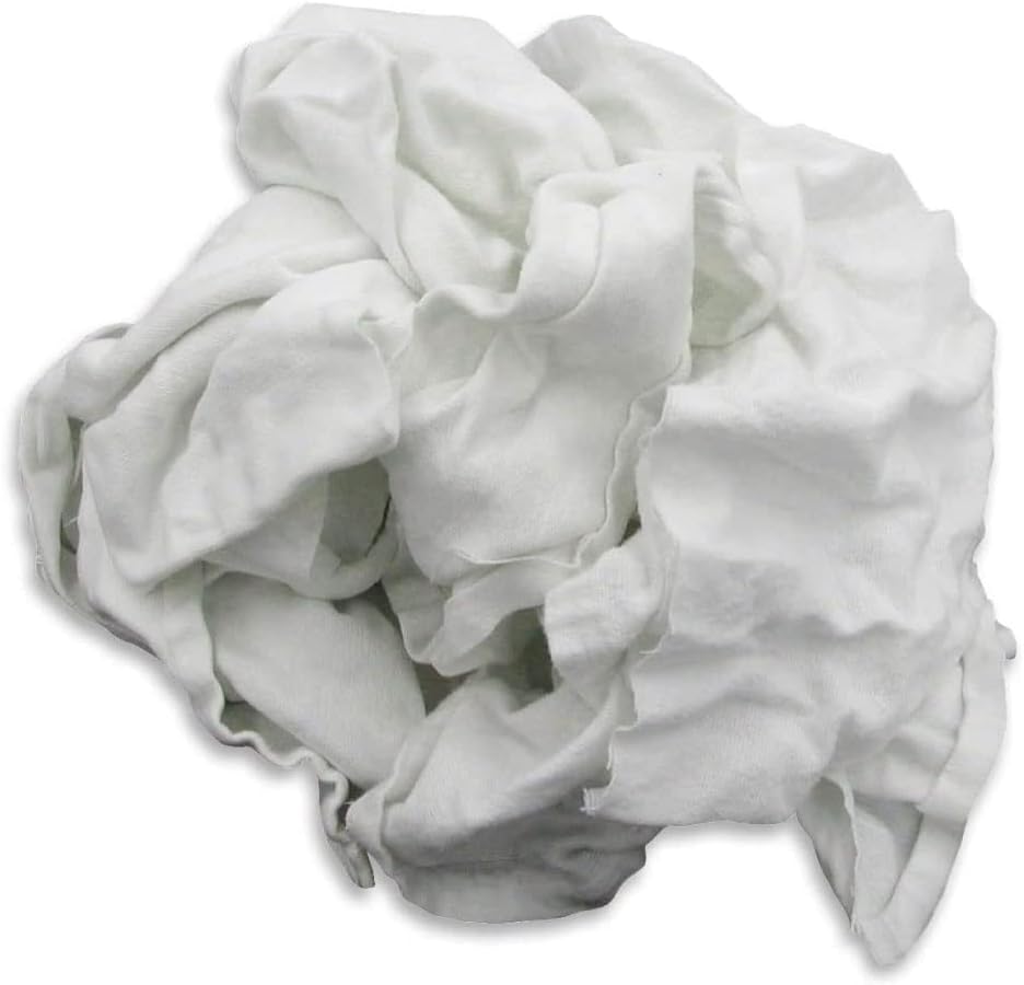 Trapos franela blanca reciclada caja 25lb